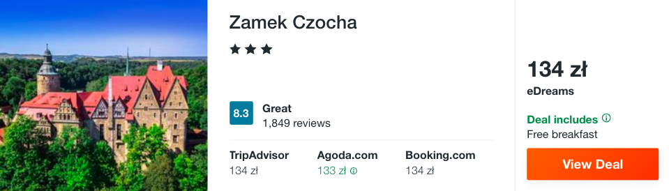 zarezerwuj hotel w zamku