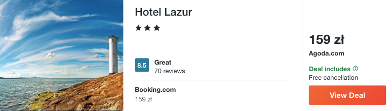 zarezerwuj hotel w swinoujsciu
