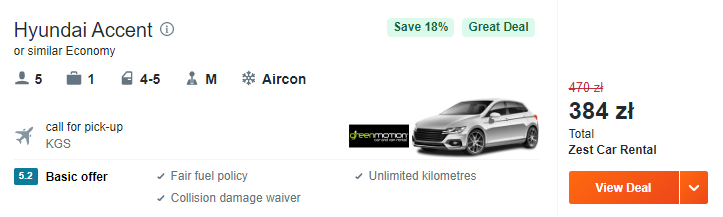 Auto na Kos