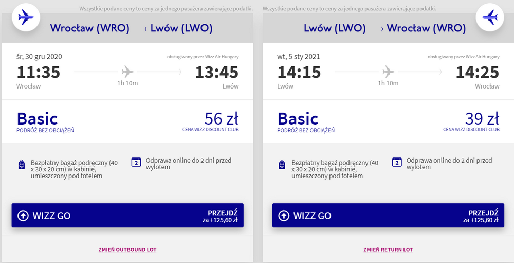 loty z wrocławia