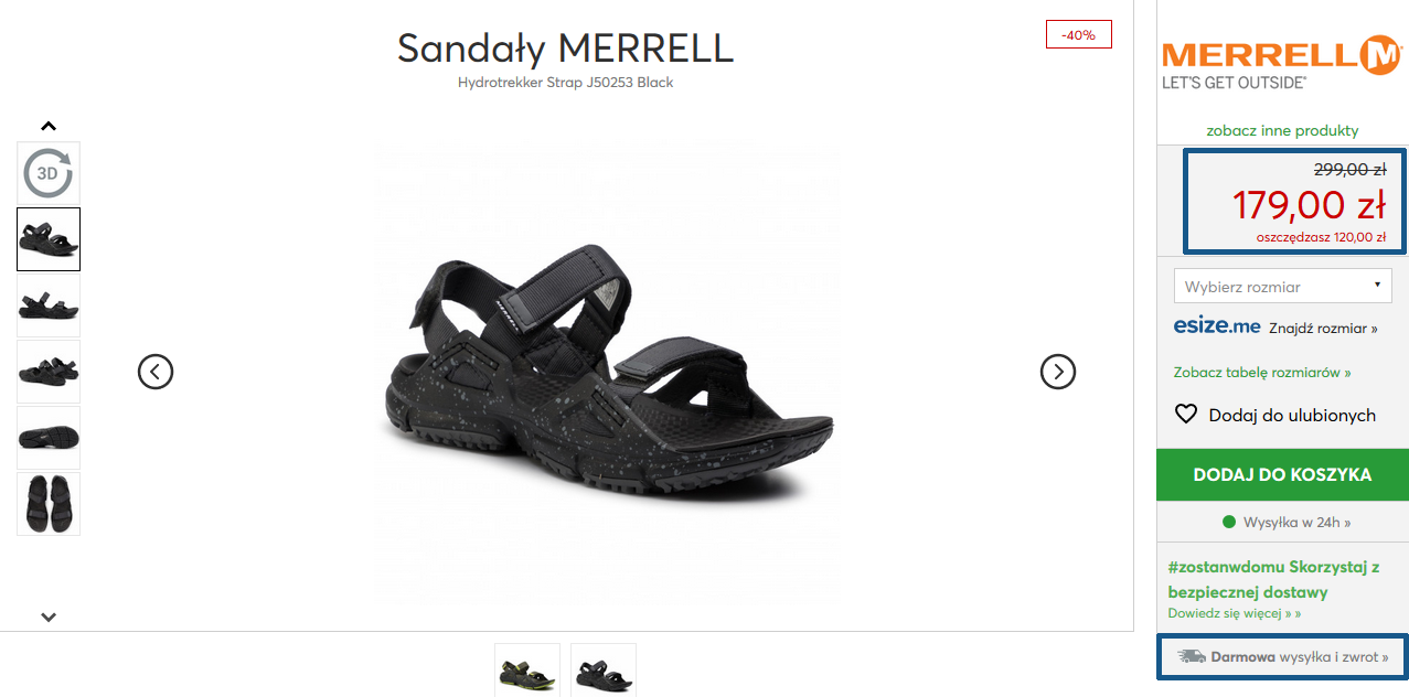 Sandały Merrell