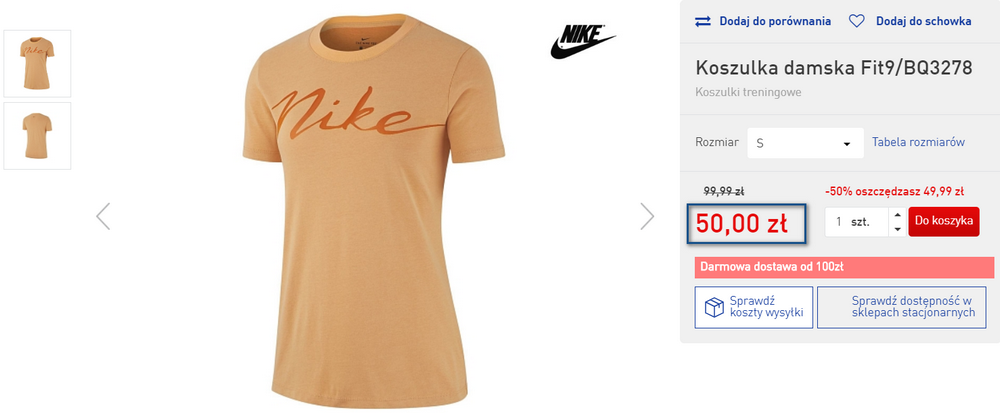 nike ubrania