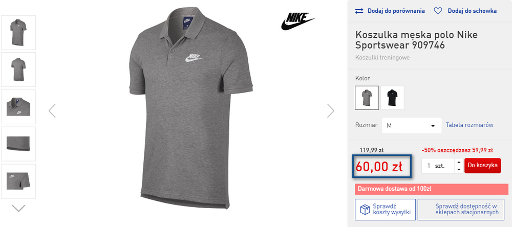 nike ubrania