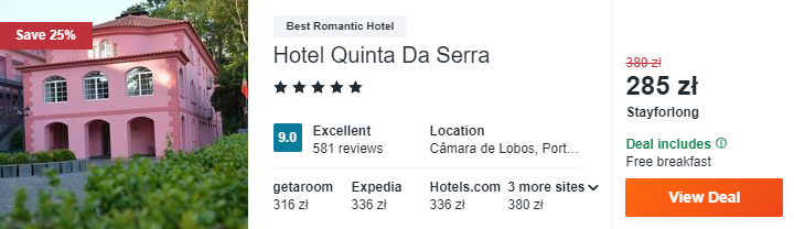 Hotel w Portugalii