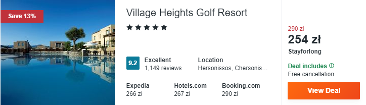 Hotel w Grecji