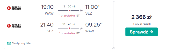 Loty na Seszele