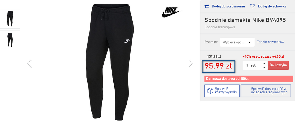 nike ubrania