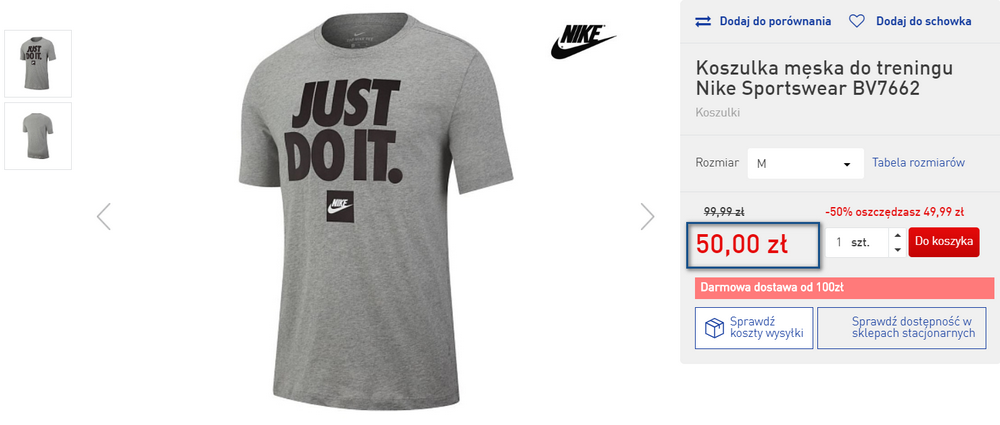 nike ubrania