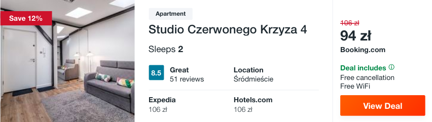 zarezerwuj hotel w warszawie