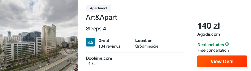 zarezerwuj hotel w warszawie