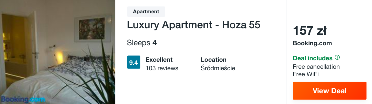 zarezerwuj hotel w warszawie