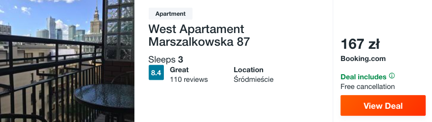 zarezerwuj hotel w warszawie