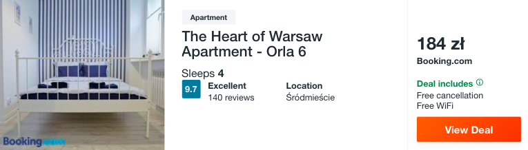 zarezerwuj hotel w warszawie