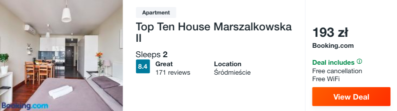 zarezerwuj hotel w warszawie