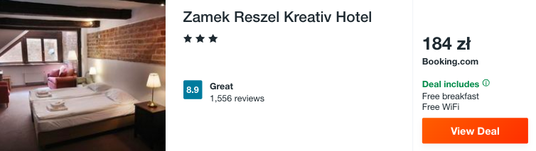 zarezerwuj hotel w zamku