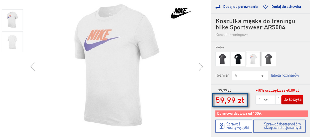 nike ubrania