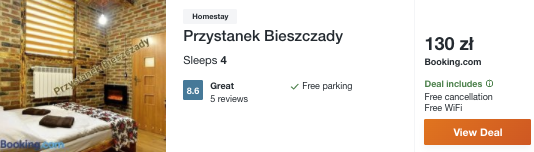 zarezerwuj hotel w bieszczadach