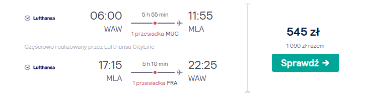 Loty Lufthansą