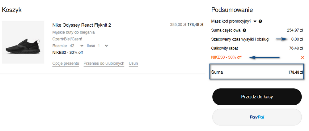 nike buty promocja