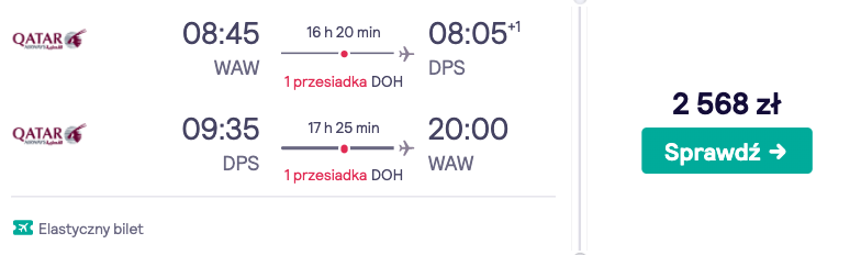 zarezerwuj loty na bali