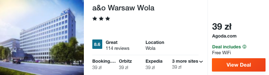 zarezerwuj hotel w warszawie