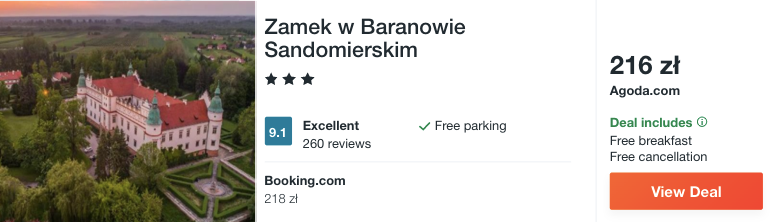 zarezerwuj hotel w zamku