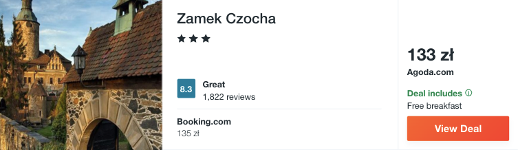 zarezerwuj hotel w zamku