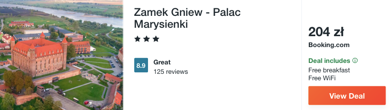 zarezerwuj hotel w zamku