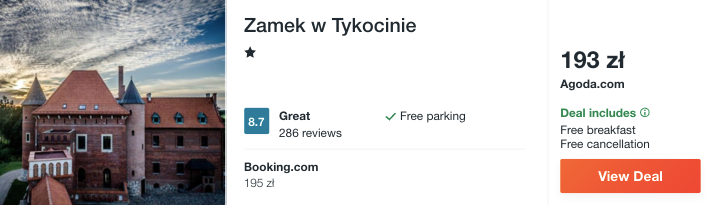 zarezerwuj hotel w zamku