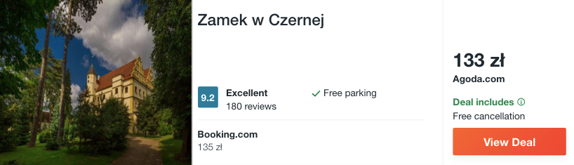 zarezerwuj hotel w zamku