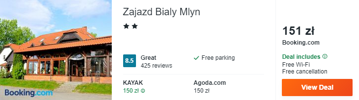 Rezerwacja zajazdu