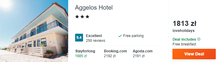 Hotel w Grecji