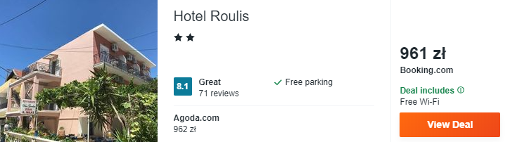Hotel na Korfu