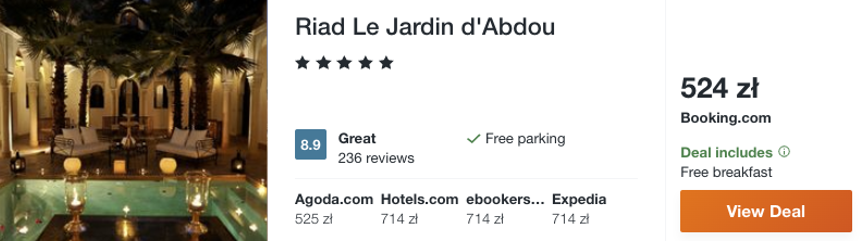 zarezerwuj hotel na maroku