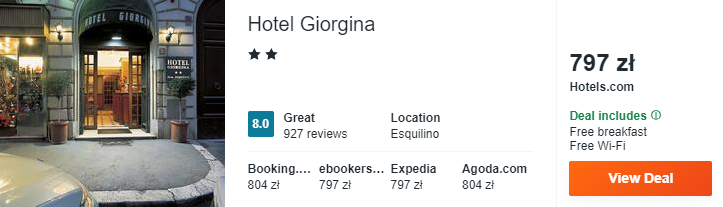 Hotel w Rzymie