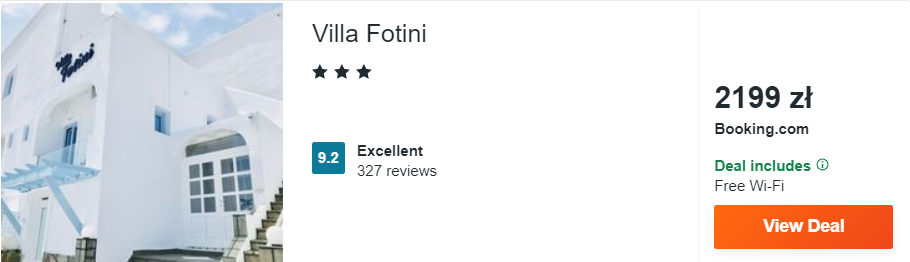 noclegi santorini