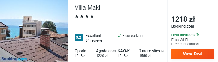 Hotel w Macedonii