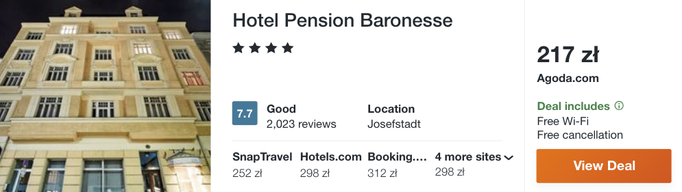 zarezerwuj hotel w wiedniu