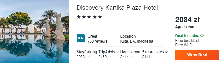 Hotel na Bali