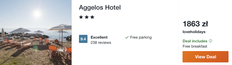 zarezerwuj hotel w grecji