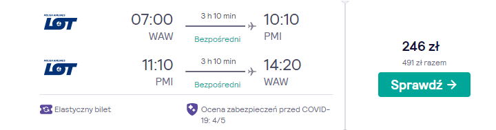 Loty na Majorkę