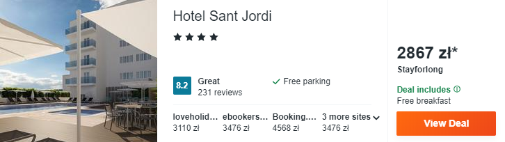 Hotel na Majorce