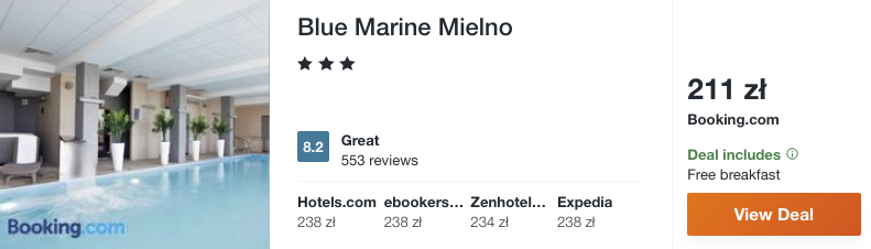 zarezerwuj hotel w mielnie