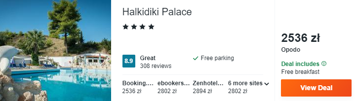 Hotel w Grecji