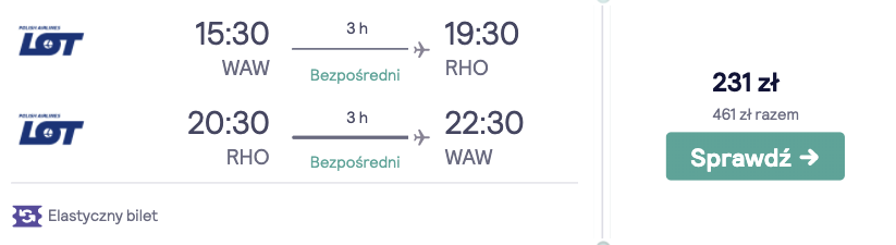 zarezerwuj loty do grecji