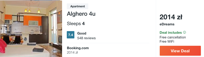 zarezerwuj hotel w alghero