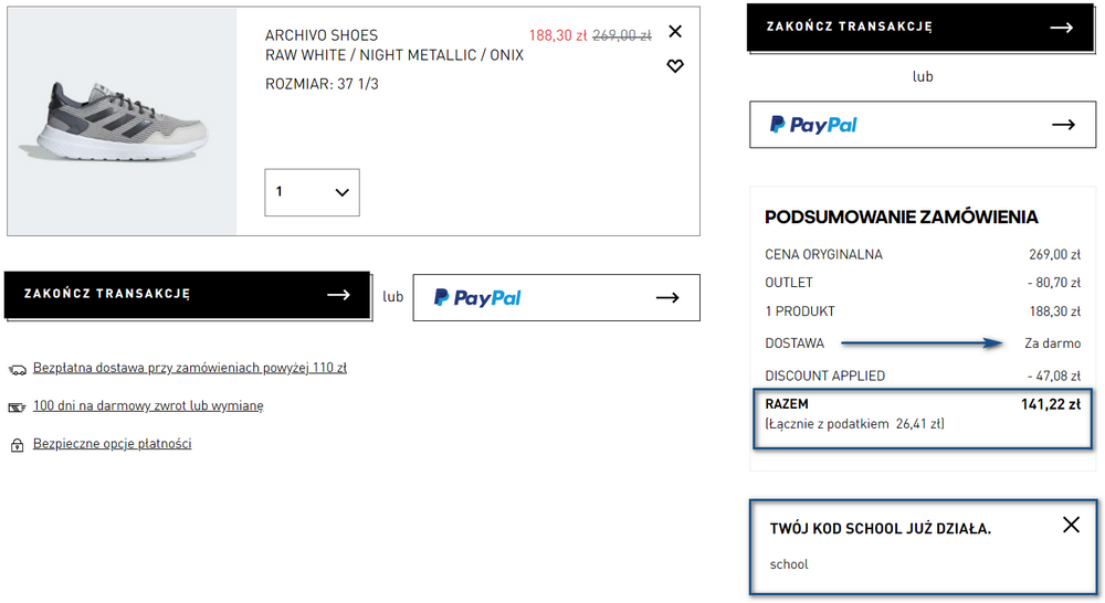 adidas buty promocja