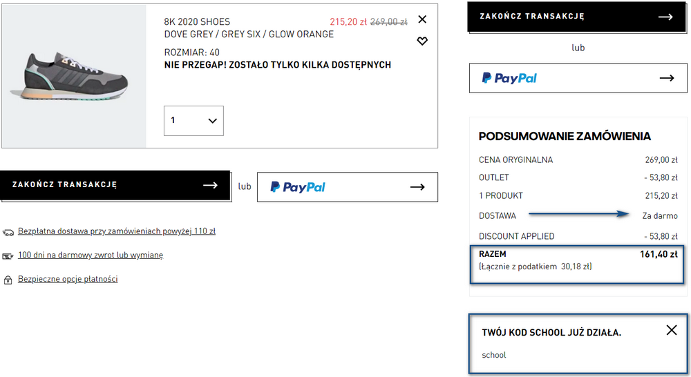 adidas buty promocja