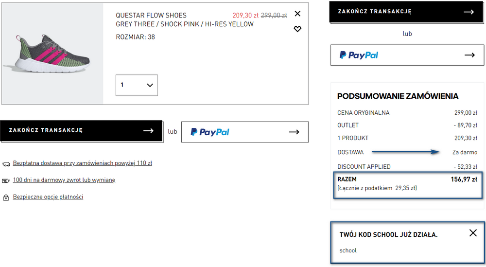 adidas buty promocja
