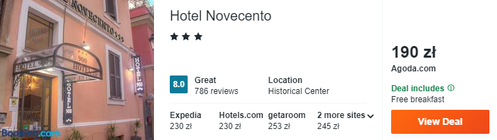 Hotel w Rzymie